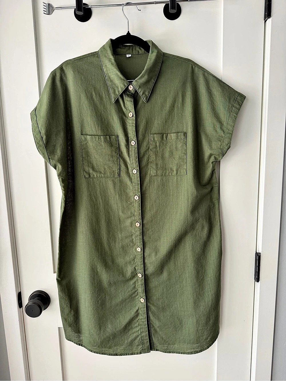 Women's Cotton Button Down Dress Size Medium